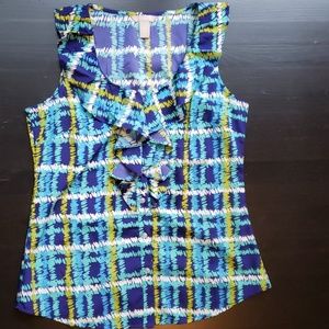 Banana Republic Sleeveless Ruffle Top